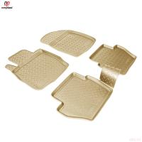 Коврики салона Norplast бежевые для Ford Fiesta (2008-2017) № NPL-Po-22-61-B