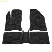 Коврики салона Rezkon EVA резиновые для Lada (ВАЗ) Vesta (2015-2025) с серым кантом № 9039045102