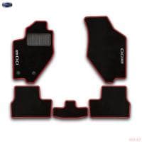 Коврики салона текстильные оригинальные для Datsun mi-Do (2015-2020) (с красным оверлоком) № 999TMBE1A01