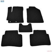 Коврики салона резиновые EVA для Hyundai Solaris (2017-2022) соты с черным кантом № EVAS.0273.01