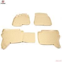 Коврики салона Norplast бежевые для Mitsubishi Pajero 4 (2006-2021) № NPL-Po-59-48-B