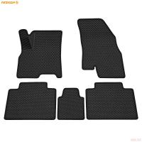 Коврики салона 3D EVA Ромб резиновые для Chery Tiggo 4 (2019-2025) с черным кантом № 9211030101