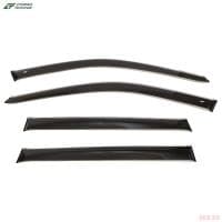 Дефлекторы боковых окон для Honda Pilot (2016-2022) широкие с хромированным молдингом № HE15215CR