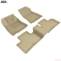 Коврики салона Sotra Liner 3D Lux текстильные для Infiniti QX50 (2018-2025) бежевые № ST 74-00684