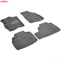 Коврики салона 3D текстильные для Exeed LX (2021-2025) серые № 99249