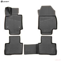 Коврики салона 3D для Toyota RAV4 (2019-2025) с бежевым кантом № KANT.ELEM3D02259210k.bg