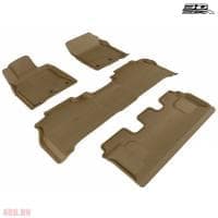 Коврики салона Sotra Liner 3D VIP бежевые для Lexus LX570 (2012-2021) 3 ряда № ST 73-00066