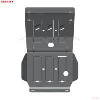 Защита картера и рулевых тяг для Foton Sauvana (2018-2020) № 28.3862