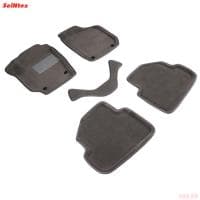 Коврики салона 3D текстильные для Skoda Fabia (2007-2014) серые № 84754