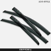 Дефлекторы боковых окон Alvi-Style для Lexus RX 300/330/350 (2003-2009) с хромированным молдингом № ALV147