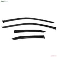 Дефлекторы боковых окон для Lexus UX (2019-2025) с хромированным молдингом № L22519CR