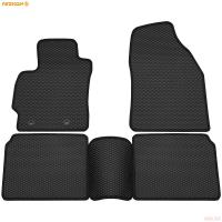 Коврики салона Rezkon EVA резиновые для Toyota Corolla (2013-2018) с черным кантом № 9034015201