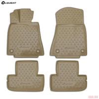 Коврики салона Element 3D бежевые для Lexus RC 350 (2015-2025) № NLC.3D.29.38.212k