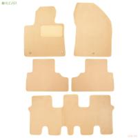 Коврики салона Klever текстильные Premium для Hyundai Santa Fe 7 мест (2018-2020) бежевые № KVR04.020.068.22112kh