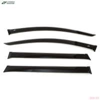 Дефлекторы боковых окон для Mitsubishi Pajero Sport (2016-2025) широкие с хромированным молдингом № ME45216CR