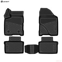 Коврики салона 3D для Lada (ВАЗ) Vesta (2022-2025) с черным кантом № KANT.ELEMEN3DA6732121.blk