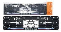 Рамка под номерной знак "Russia", с планкой