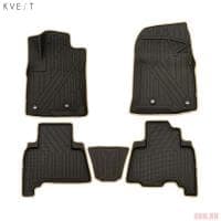 Коврики в салон 3D Kvest для Lexus GX (2013-2023) 5 шт. № KVESTLEX00004K2