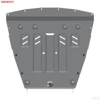Защита картера и КПП для Nissan Qashqai с креплением к бамперу (2015-2025) № 15.3098