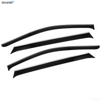Дефлекторы окон для Geely Monjaro (2022-2025) с хромированным молдингом № CHROMEX.63054