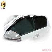 Дефлекторы окон CA Plastic Classic полупрозрачные для Toyota Hilux (2015-2025) № 2010030311586