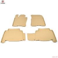 Коврики салона Norplast бежевые для Kia Mohave (2008-2021) № NPL-Po-43-22-B