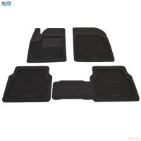 Коврики салона резиновые универсальные со слитной перемычкой EVA соты № EVAS.9913