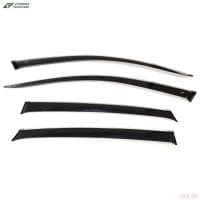 Дефлекторы боковых окон для Renault Arkana (2019-2025) с хромированным молдингом № R14619CR