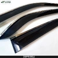 Дефлекторы окон для Toyota RAV4 (2019-2025) с хромированным молдингом (третья часть) № T214019(3)CR