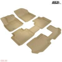 Коврики салона Sotra Liner 3D Lux текстильные для Volkswagen Teramont (2017-2025) бежевые № ST 74-00660
