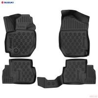 Коврики 3D салона оригинальные для Suzuki Jimny (2018-2025) АКПП № 990NF-78R71-000