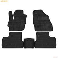 Коврики салона Rezkon EVA резиновые для Mazda 3 (2009-2013) с черным кантом № 9023010101