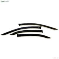 Дефлекторы окон для Volkswagen Polo (2020-2025) с хромированным молдингом № V26920CR