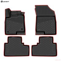 Коврики салона 3D для Haval Jolion (2021-2025) 2WD с красным кантом № KANT.ELEM3DAN0015210k.rd