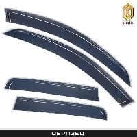 Дефлекторы окон Classic полупрозрачные хром для Opel Antara (2007-2010) № 2010030302331CHR