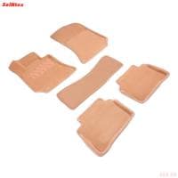 Коврики салона 3D текстильные для Mercedes E-Сlass (W212) (2009-2016) бежевые № 93062