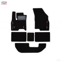 Коврики салона текстильные оригинальные Premium с двоной прострочкой для Chery Tiggo 8 Pro Max (2022-2025) 6 шт. № CHERY0233