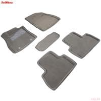 Коврики салона 3D текстильные для Nissan Juke (2011-2014) серые № 84741