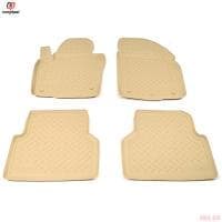 Коврики салона Norplast бежевые для Volkswagen Tiguan (2011-2016) № NPL-Po-95-51-B