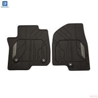 Коврики салона передние Премиум оригинальные для Chevrolet Tahoe (2021-2025) темно-коричневый № 84701520