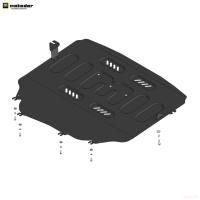 Защита двигателя и КПП для GAC GS3 (2024-2025) № 77805