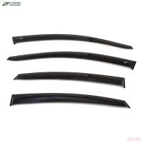 Дефлекторы окон для Hyundai Solaris седан (2010-2014) широкие № HE22510