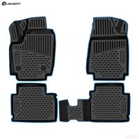 Коврики салона 3D для Lada (ВАЗ) Niva Legend (2021-2025) с синим кантом № KANT.ELEM3DAN0456210k.bl