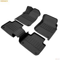 Коврики салона Rezkon резиновые для Volkswagen Touareg (2018-2025) Exclusive № 1035030300