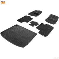 Комплект ковриков салона и багажника для Mitsubishi Outlander (2012-2022) с органайзером № K9400101-2