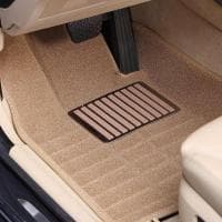 Коврики салона Pradar 3D текстильные для Toyota Land Cruiser 200 (2008-2012) бежевые с металлическим подпятником № SI 19-00088