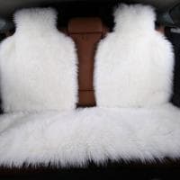 Накидка на заднее сиденье, (искусственный мех, длинный ворс) 1 шт № iHOU025