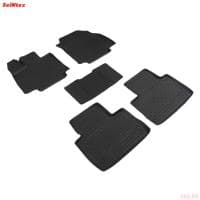 Коврики салона с высоким бортом для Toyota RAV4 (2019-2025) АКПП № 92946