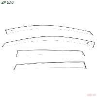 Дефлекторы окон Cobra для Opel Antara (2006-2010) широкие прозрачные № OEC10106