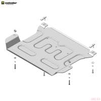 Защита картера и КПП для Hyundai Tucson (2021-2025) № 340902